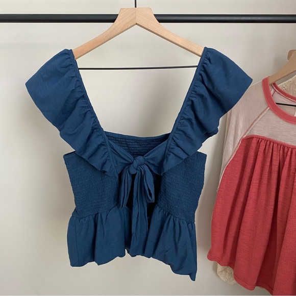 Anthro l NATION Smocked Top - Picture 3 of 5